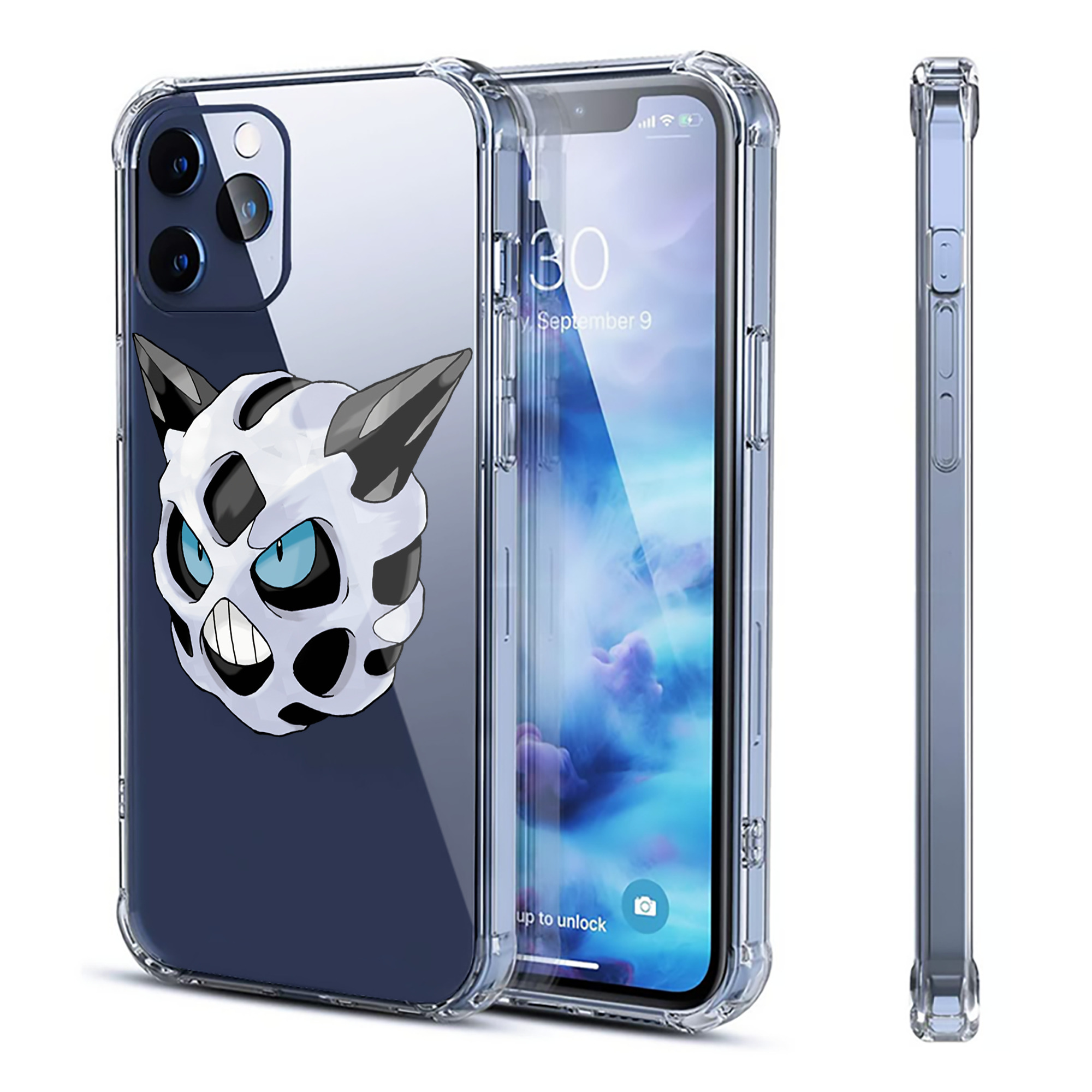 （画像用） ポケットモンスター Pokémon 【iPhone 12シリーズ対応】透明スマホケース（クリアソフトケース）